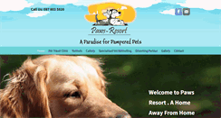 Desktop Screenshot of paws-resort.co.za